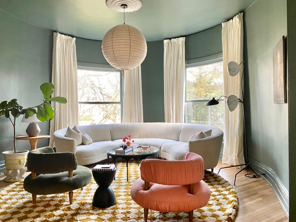 Our Curved Living Room REVEAL KATE PEARCE VINTAGE